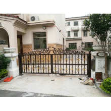Ornamental Garden Customized Cast Wrought Iron Metal Gate Designs